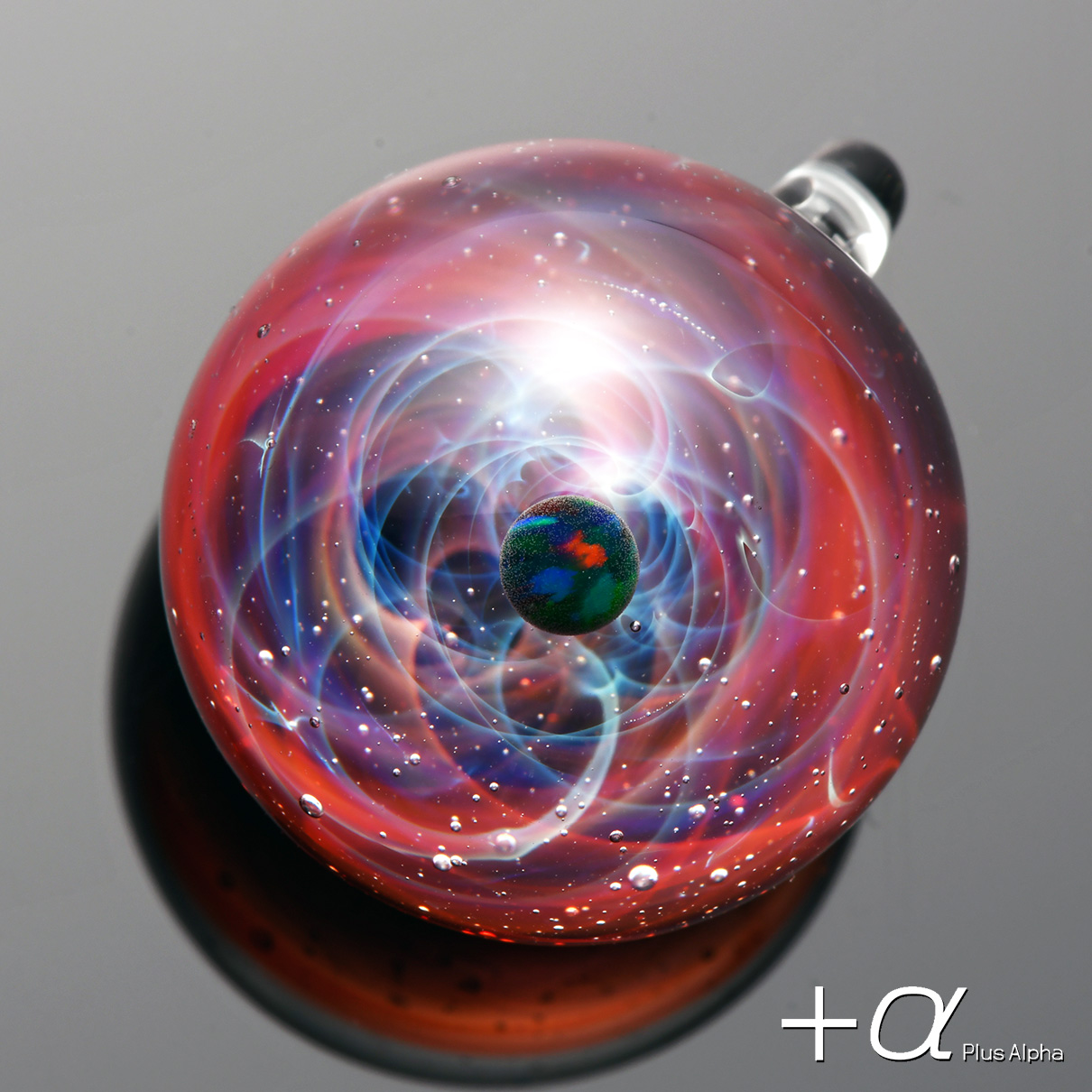 宇宙ガラス +a ブラックオパール 赤 宇宙ガラス +a ブラックオパール 赤